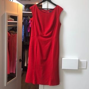 Long Tall Sally Red Sleeveless Classic Sheath Dress Size 8
